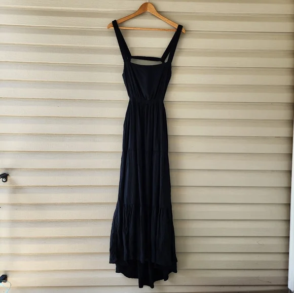 Abercrombie and Fitch black linen blend dress - Picture 3 of 13